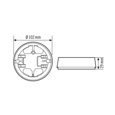 ESYLUX BASIC MOUNTING BOX EB10423147