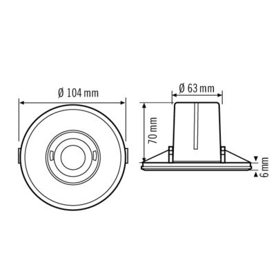 ESYLUX Decken-Präsenzmelder PD-FLAT #EP10423239