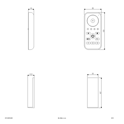 EVN Lichttechnik Funkhandsender RGBW, 4 Kanäle EFDHS4RGBW