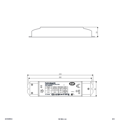 EVN Lichttechnik Funk Dimmer-Empfänger inkl.Netzgerät EFDP24050VS