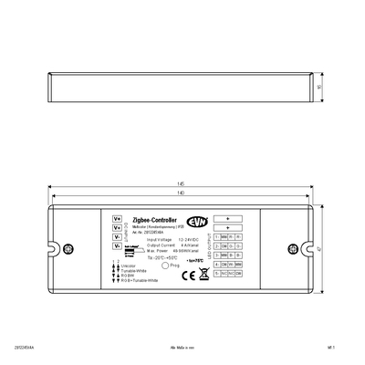 EVN Lichttechnik ZigBee MulticolorEmpfänger ZB12245X4A