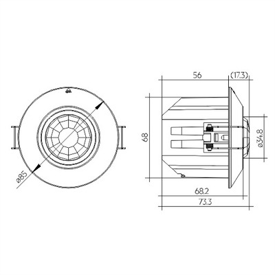Zumtobel Group Wireless Sensor basicDIM W #28002801