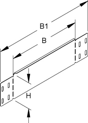Niedax Rinnenabschlussblech 100x100mm stahl vz. RADS 100.100 S