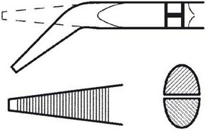 Weidmüller Spitzzange gebogen RedLine FRZ SG 160