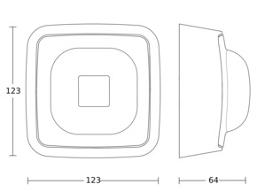 Steinel IR-Präsenzmelder AP IR QuattroHD #064389