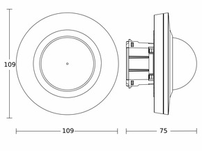 Steinel IR-Bewegungsmelder UP MDIR4360-24COM1 UPWS