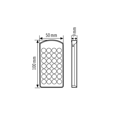 ESYLUX Fernbedienung für Serie DEFENSOR REMOTE CONTROL