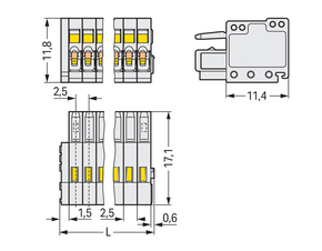 WAGO GmbH & Co. KG Federleistenklemme 2,5mm, 12-pol. 733-112