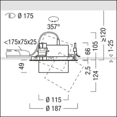 Zumtobel Group LED-Einbaustrahler 927-65 V2-R L3800 #60716788