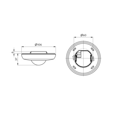 BEG Brück Electronic Präsenzmelder PD2N-KNX-ST-UP