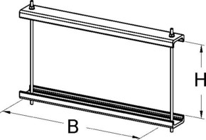 Niedax Deckelspannring 53x300mm DFW 53.300