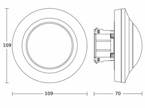 Steinel Bewegungs-u.Präsenzmelder UP, KNX, schwarz PDIR4360-8KNX-Upsw
