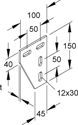 Niedax Winkelverbinder 90Gr. KNW 50/50 E5