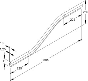 Niedax S-Übergang für Rohrkabelleiter KRRS 55-250 F