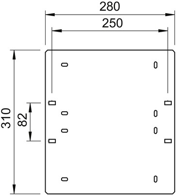 OBO Bettermann Vertr Geräteplatte 310x280x3mm FT GP 31 28 FT OBO Bettermann Vertr Geräteplatte 310x280x3mm FT GP 31 28 FT