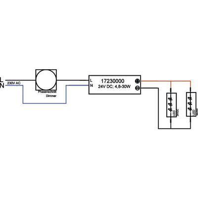 Brumberg Leuchten LED-Netzgerät 5-30W 24V IP20 dimm. Phasenab. 17230000