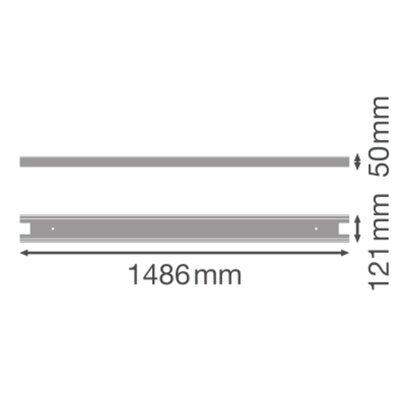 Ledvance Tragschieneneinsatz f. T5-LED-Tube TRUSYS#4099854230196