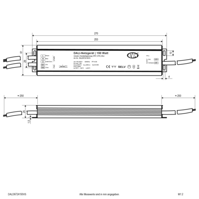 EVN Lichttechnik DALI Dimmer-Empfänger inkl. Netzgerät DALD6724150VS