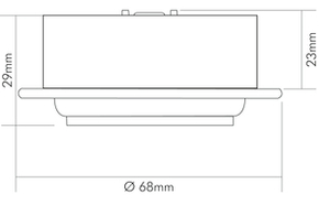 Nobile LED-Möbeleinbauleuchte warmweiß, ni.-geb. 1850230912