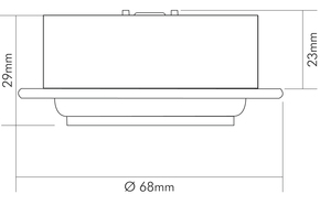 Nobile LED-Möbeleinbauleuchte warmweiß, weiß 1850231012