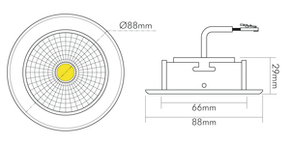 Nobile LED-Downlight 4000K 350mA ni.-geb. 1856756913