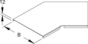 Niedax Deckel für Bogen 45Gr. Breite 155,5mm RBACD 150 S