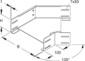 Niedax Bogen 45Gr. 100x600mm RBAS 100.600 S Niedax Bogen 45Gr. 100x600mm RBAS 100.600 S
