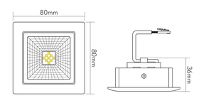 Nobile LED-Downlight 940, weiß 1856807013