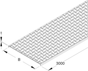 Niedax Deckel für Kabelrinne 505x3000mm RDSRS 500