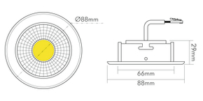 Nobile LED-Downlight 940, weiß 1856861013