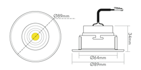 Nobile LED-Downlight 930, 350mA, weiß 1856908023