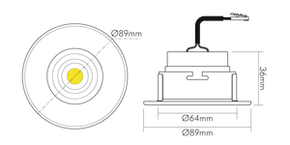 Nobile LED-Downlight 927, 350mA 1857008033