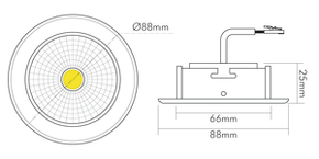 Nobile LED-Downlight 940, 350mA, chrom 1857070213
