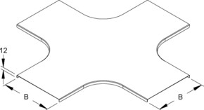 Niedax Deckel für Kreuzung Breite 155,5mm RKSCD 150 S