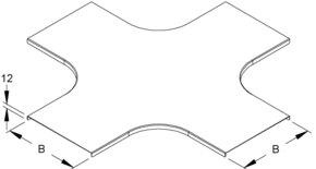 Niedax Deckel für Kreuzung Breite 305,5mm RKSCD 300 S