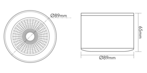 Nobile LED-Aufbau-Downlight 840, chrom 1857080213