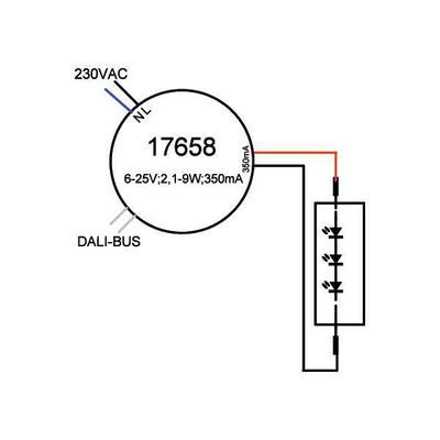 Brumberg Leuchten LED-Rundkonverter 350 mA 2,1-9 W 17658010