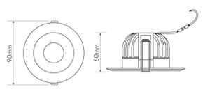 Nobile LED-Spot 840, 350mA, eds-geb. 1861680410