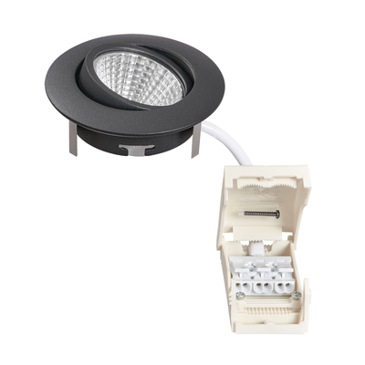 Nobile LED-Downlight 830, schwarz 1867050623