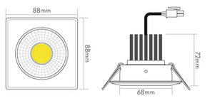 Nobile LED-Downlight 940, chrom 1867686214