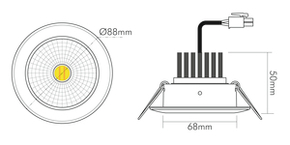 Nobile LED-Downlight DTW, 350mA, ni.-geb. 1867705914