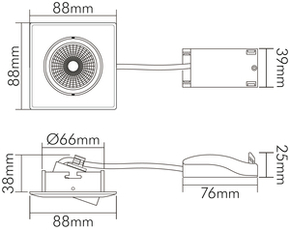 Nobile LED-Downlight 840, nickel-geb. 1868050913