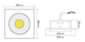 Nobile LED-Downlight 930, weiß 1869005023