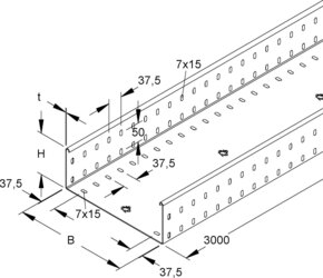 Niedax Kabelrinne 110x200mm RSSUP 110.200 S OV