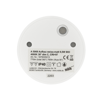 Nobile LED-Aufbau-Downlight 930, weiß 1878005023