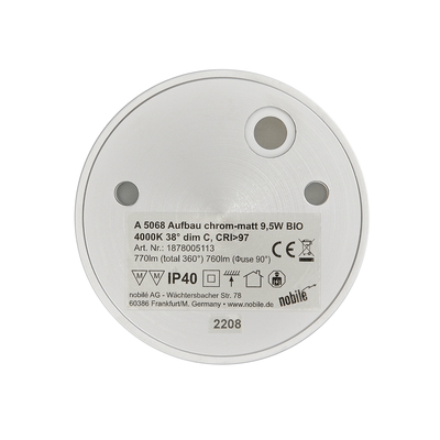 Nobile LED-Aufbau-Downlight 940, chrom-mt 1878005113