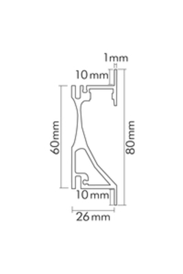 Nobile Alu-Profil 2m 5010520000