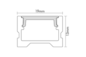 Nobile Alu U-Profil 2m Abdeckung opal 5011147801