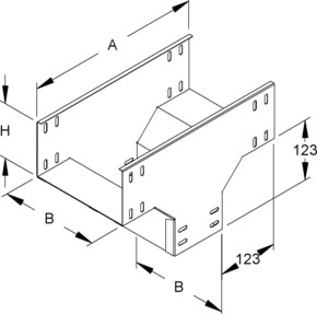 Niedax Abgangstrichter 110x600mm RTQ 110.600
