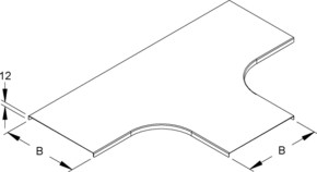 Niedax Deckel für T-Stück Breite 505,5mm RTSCD 500 S